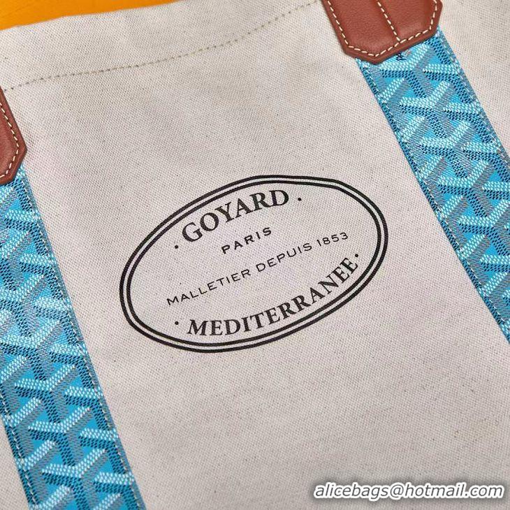 Pretty Style Goyard Mediterranee Tote Bag G2161 Turquoise Blue