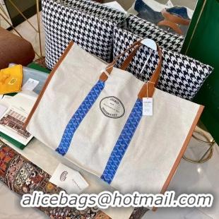 Crafted Discount Goyard Mediterranee Tote Bag G2161 Light Blue