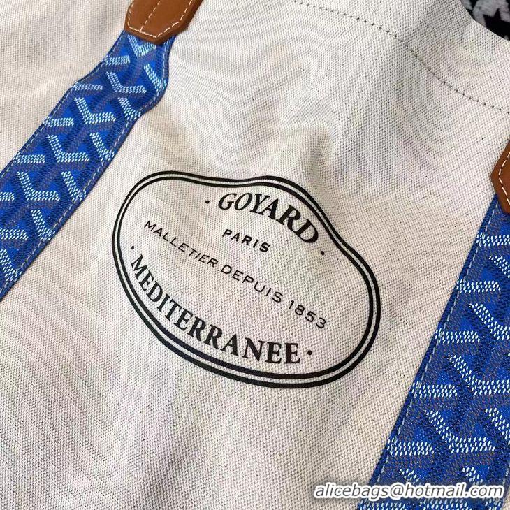 Crafted Discount Goyard Mediterranee Tote Bag G2161 Light Blue