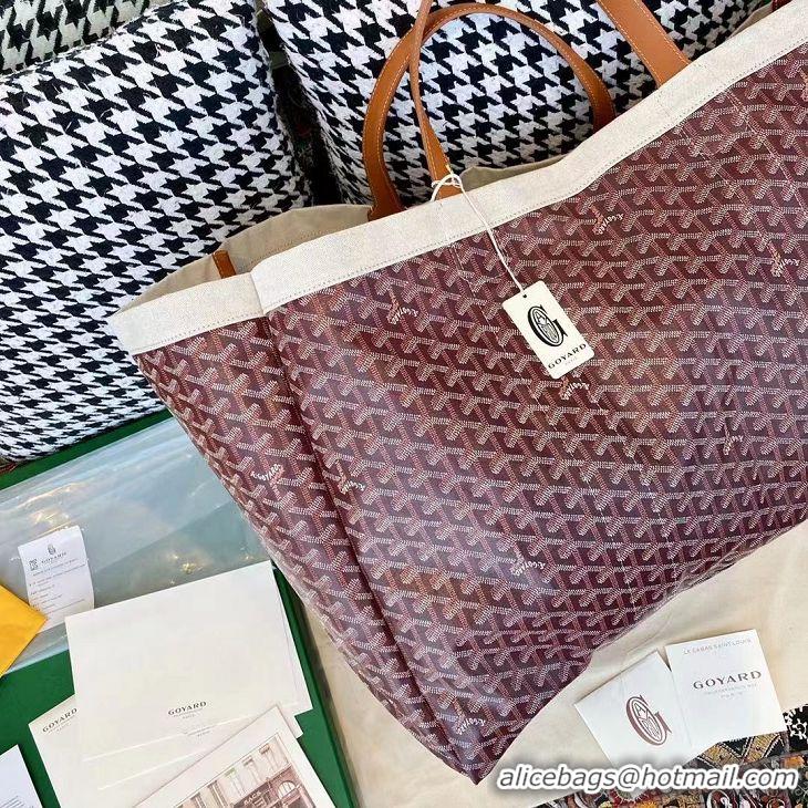 Famous Brand Goyard Mediterranee Tote Bag G2161 Burgundy