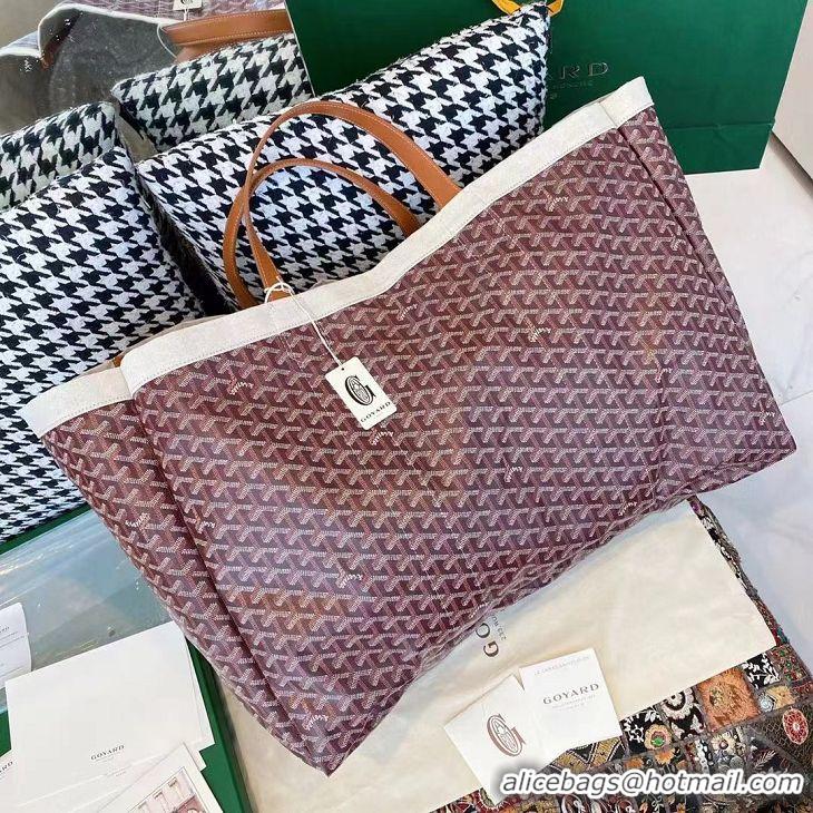 Famous Brand Goyard Mediterranee Tote Bag G2161 Burgundy