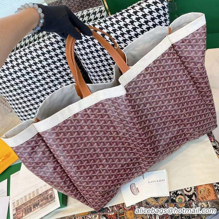 Famous Brand Goyard Mediterranee Tote Bag G2161 Burgundy