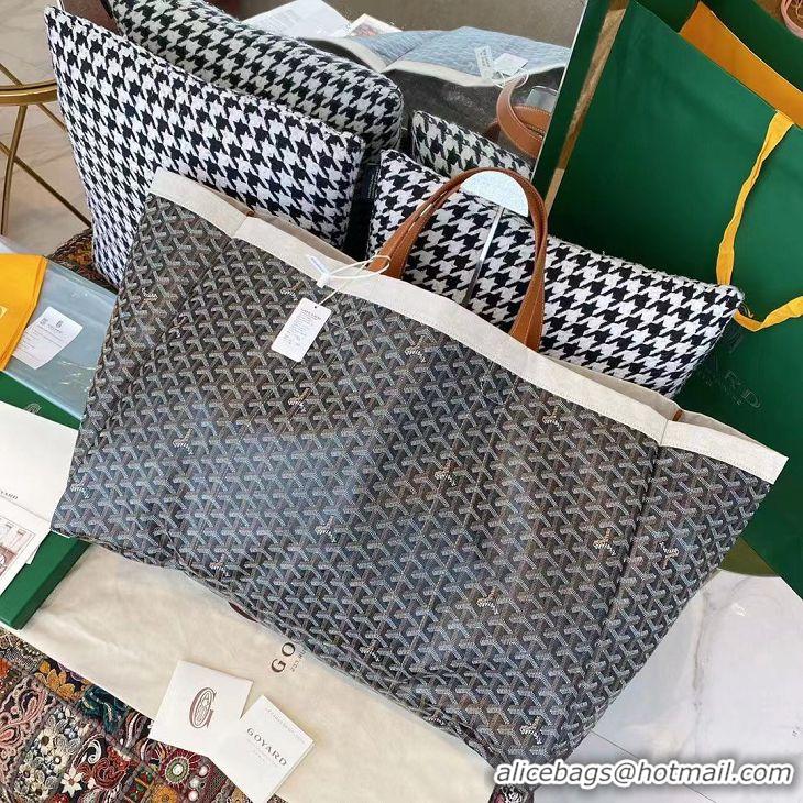 Most Popular Goyard Mediterranee Tote Bag G2161 Black And Tan