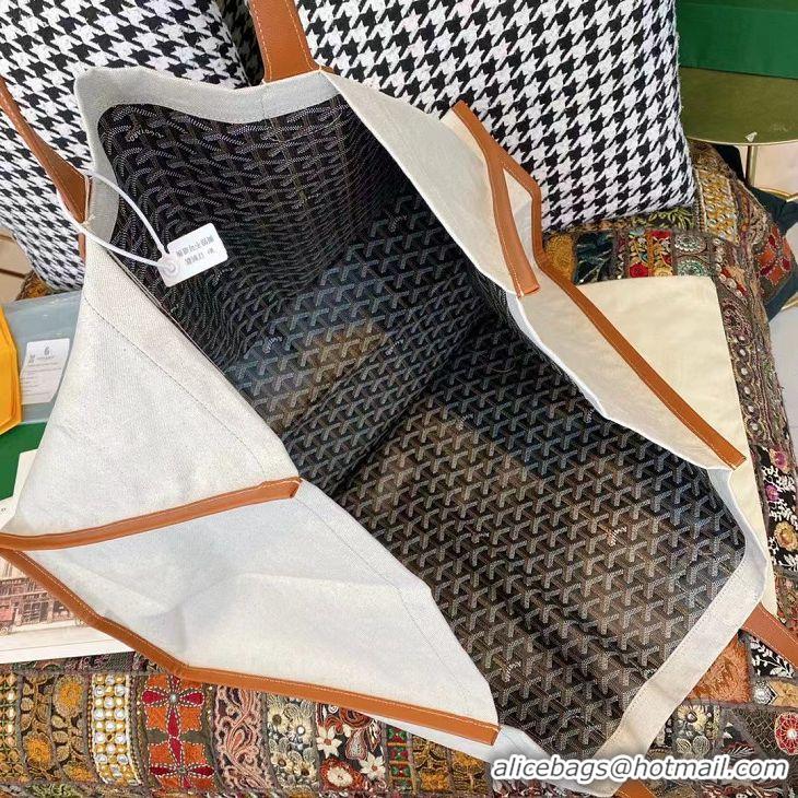 Most Popular Goyard Mediterranee Tote Bag G2161 Black And Tan