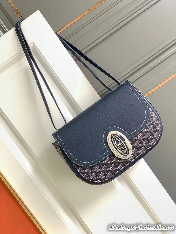 Top Quality Goyard 233 Crossbody Bag G8960 Navy Blue