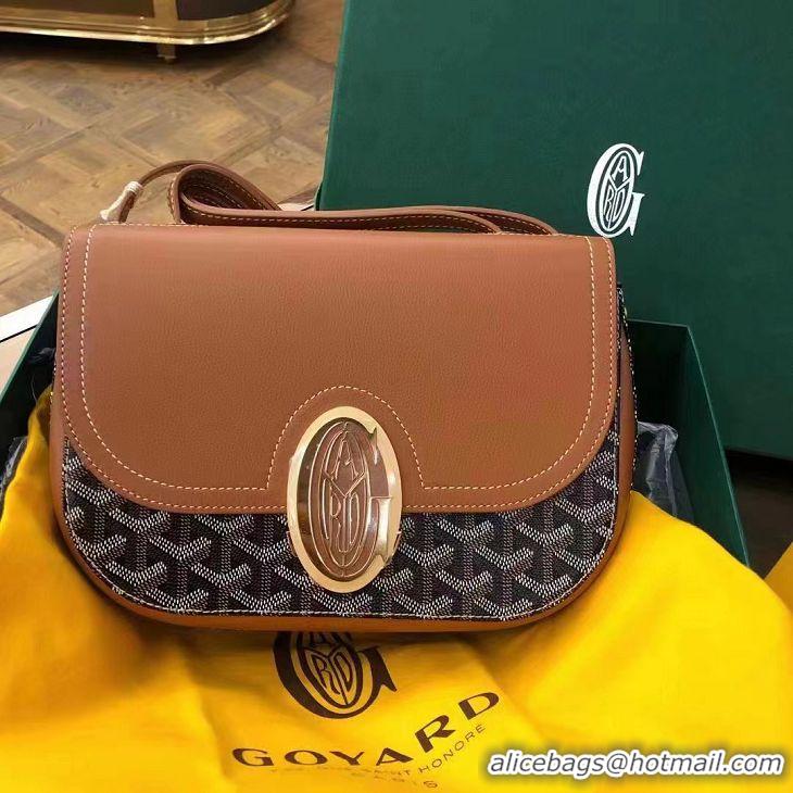 Classic Grade Goyard 233 Crossbody Bag G8960 Black And Tan