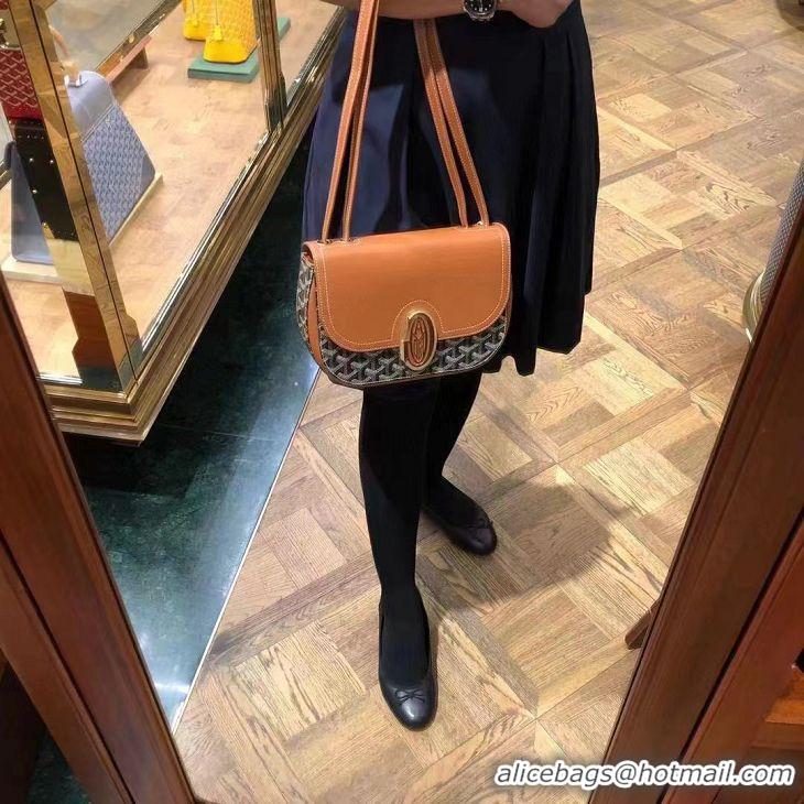 Classic Grade Goyard 233 Crossbody Bag G8960 Black And Tan