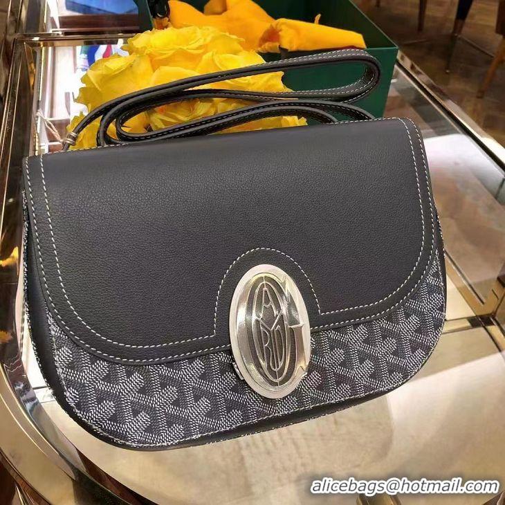 Luxury Discount Goyard 233 Crossbody Bag G8960 Dark Grey