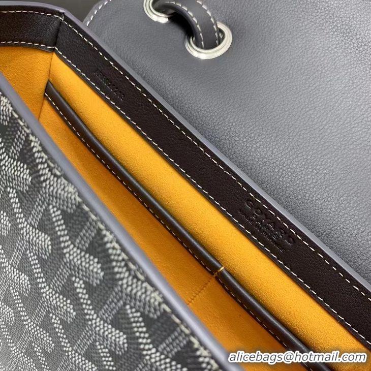 Luxury Discount Goyard 233 Crossbody Bag G8960 Dark Grey