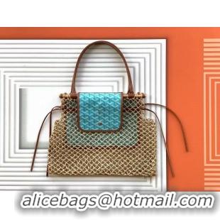 Good Taste  Goyard Aligre Net Bag Limited Edition 2300 Turquoise Blue