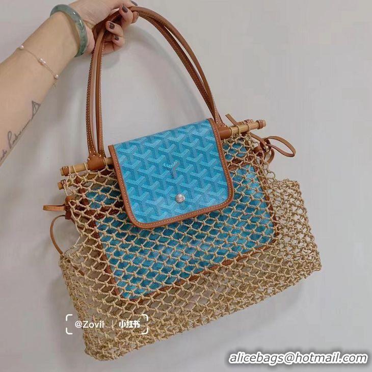 Good Taste  Goyard Aligre Net Bag Limited Edition 2300 Turquoise Blue