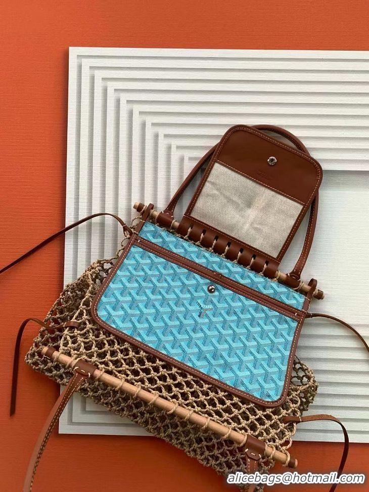 Good Taste  Goyard Aligre Net Bag Limited Edition 2300 Turquoise Blue