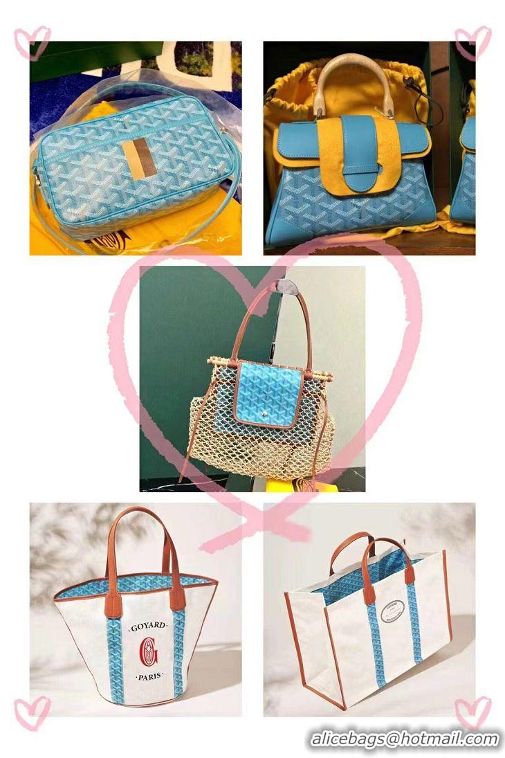 Good Taste  Goyard Aligre Net Bag Limited Edition 2300 Turquoise Blue