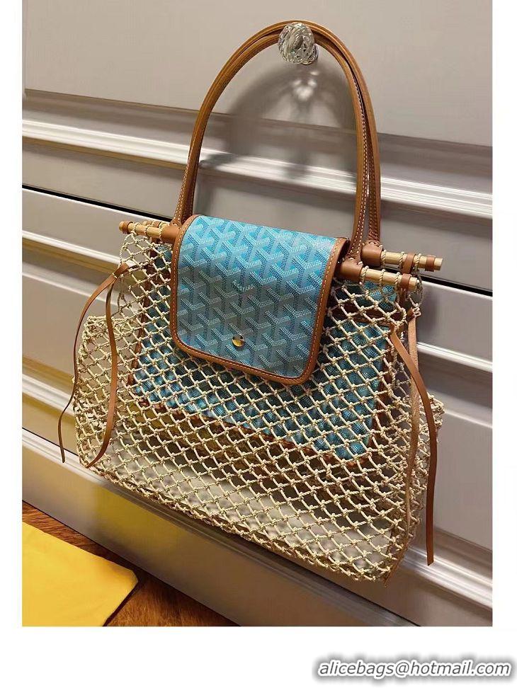 Good Taste  Goyard Aligre Net Bag Limited Edition 2300 Turquoise Blue