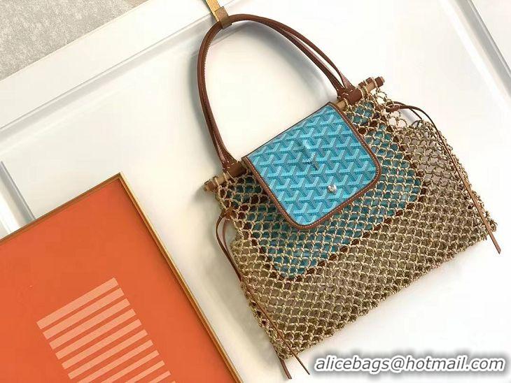 Good Taste  Goyard Aligre Net Bag Limited Edition 2300 Turquoise Blue