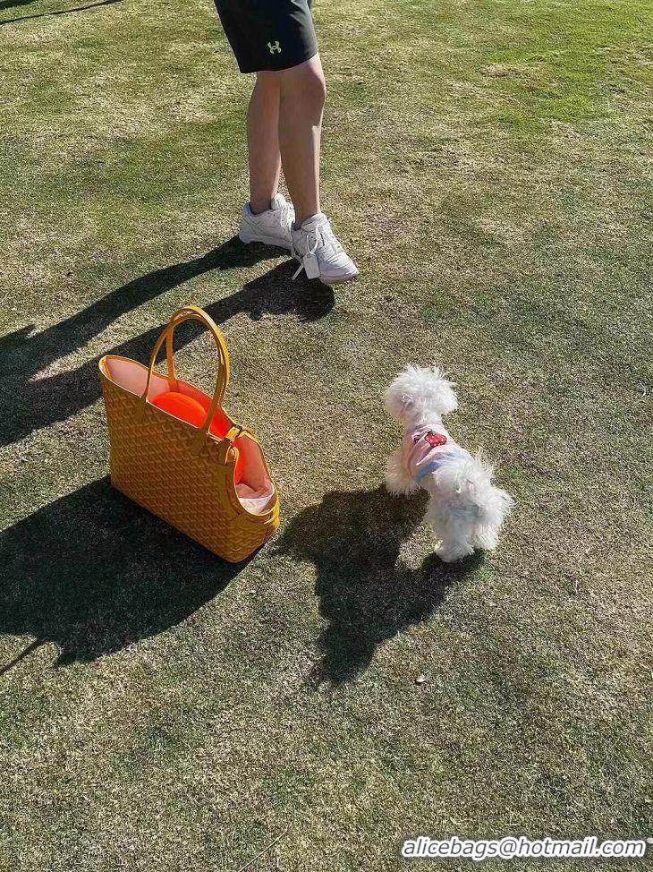 Hot Sell Goyard Chien Gris Pet Tote Bag G8957 Yellow