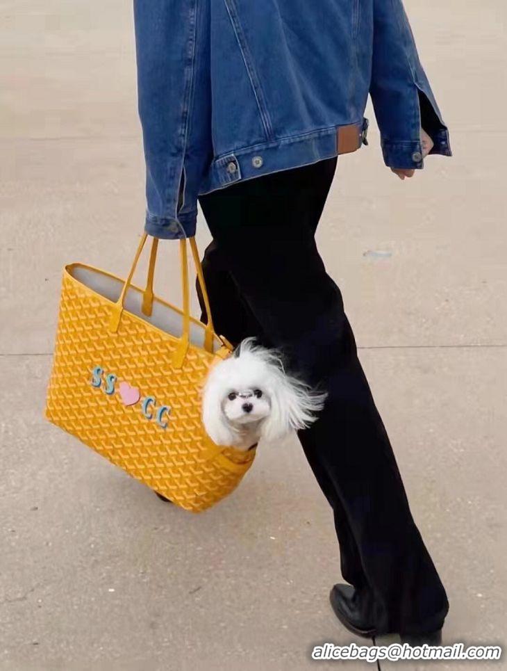 Hot Sell Goyard Chien Gris Pet Tote Bag G8957 Yellow