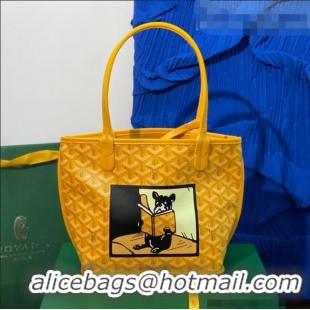 Famous Brand Goyard Anjou Mini Bag With Bulldog G2320 Yellow