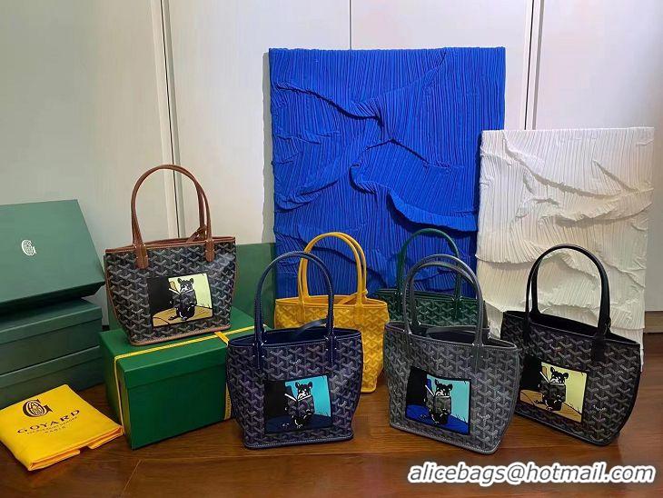 Famous Brand Goyard Anjou Mini Bag With Bulldog G2320 Yellow