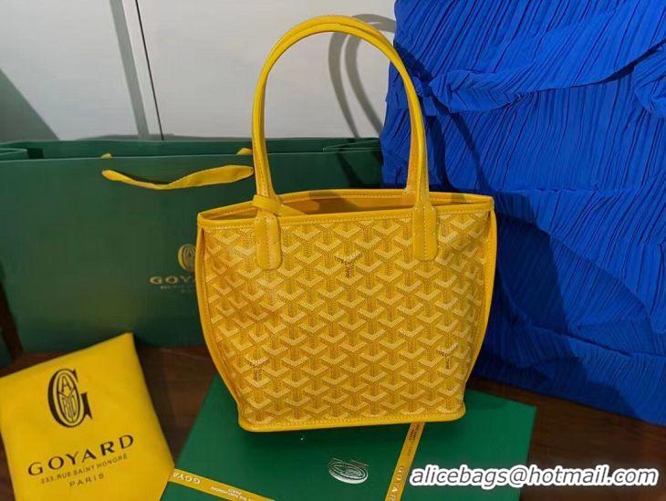 Famous Brand Goyard Anjou Mini Bag With Bulldog G2320 Yellow