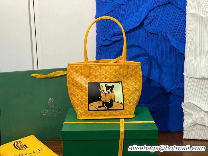 Famous Brand Goyard Anjou Mini Bag With Bulldog G2320 Yellow