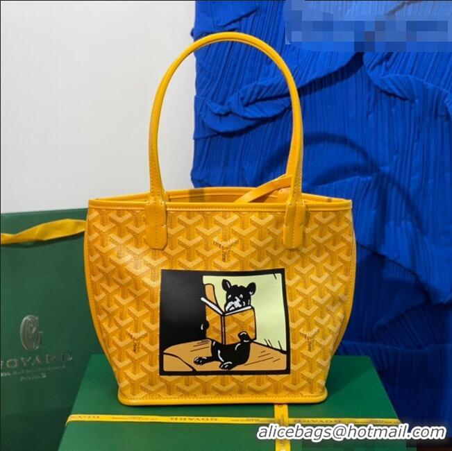 Famous Brand Goyard Anjou Mini Bag With Bulldog G2320 Yellow