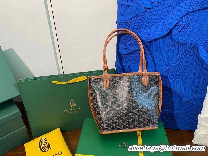 Good Taste Goyard Anjou Mini Bag With Bulldog G2320 Black And Tan