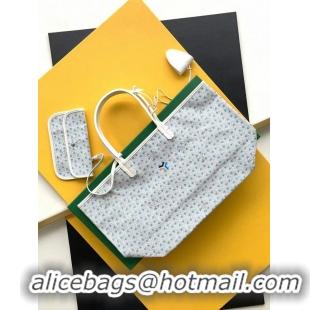 Inexpensive Goyard Original Saint Louis Claire Voie Tote Bag PM 8002 Turquoise Blue