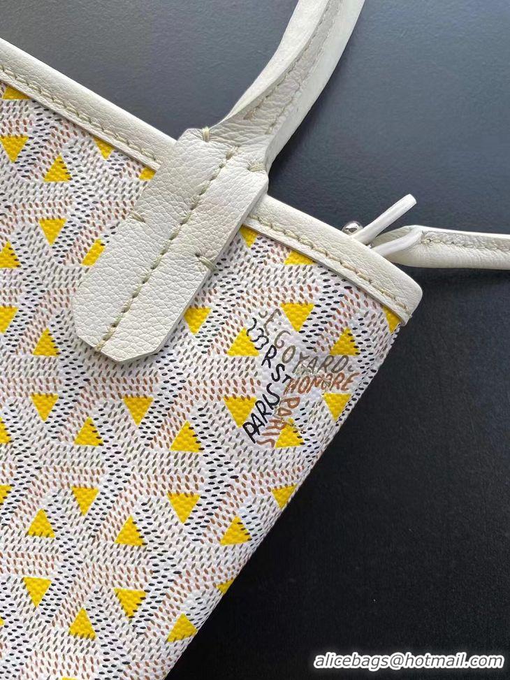 Luxury Cheap Goyard Original Claire Voie Tote Bag Mini 8003 Yellow/Heart