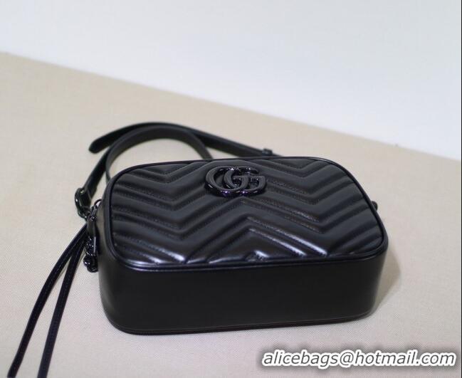 Buy Fashion Gucci GG Marmont Small Shoulder Bag 447632 All Black 2022