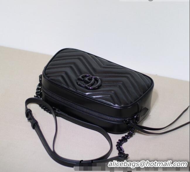 Buy Fashion Gucci GG Marmont Small Shoulder Bag 447632 All Black 2022