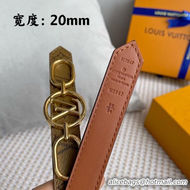 Sumptuous Louis Vuitton Belt 20MM LVB00001