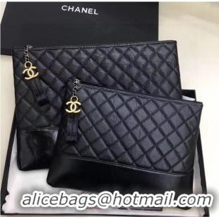 Best Quality Chanel Grained Original Leather Bag C20314 Black