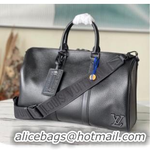 Buy Cheapest Louis Vuitton KEEPALL BANDOULIERE 40 M57088 black