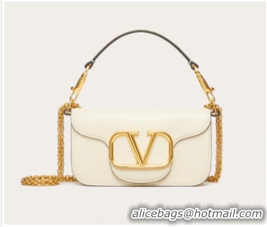 Best Price VALENTINO GARAVANI MINI LOCO Calf leather Shoulder Bag 1W2B0K White