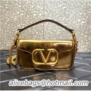 Promotional VALENTINO GARAVANI MINI LOCO Calf leather Shoulder Bag 1W2B0K gold