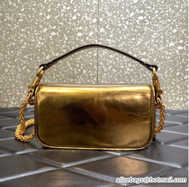 Promotional VALENTINO GARAVANI MINI LOCO Calf leather Shoulder Bag 1W2B0K gold