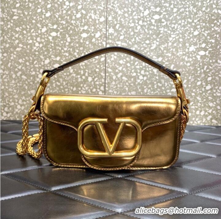 Promotional VALENTINO GARAVANI MINI LOCO Calf leather Shoulder Bag 1W2B0K gold