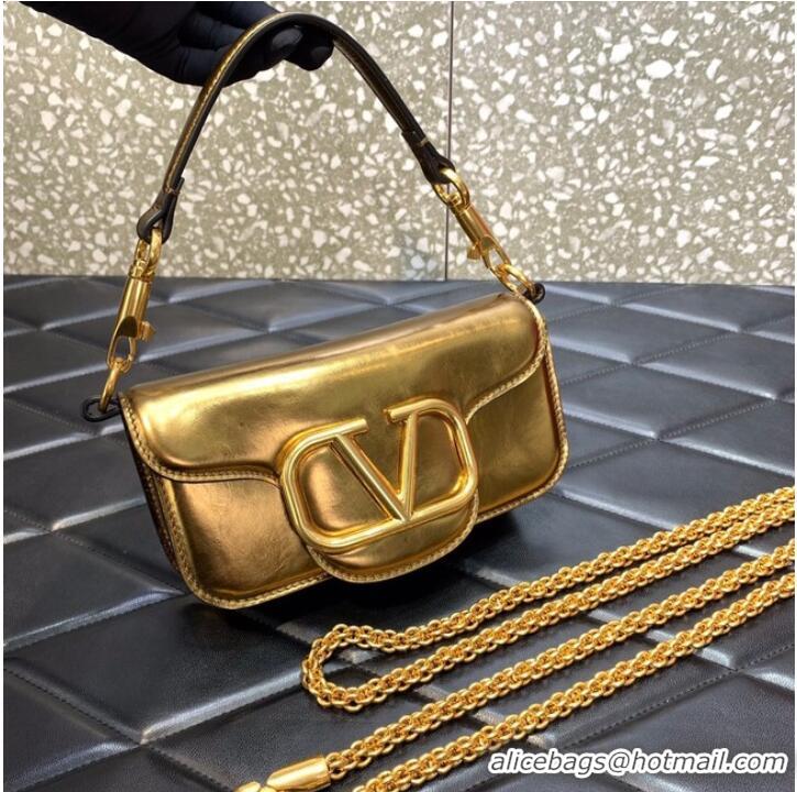 Promotional VALENTINO GARAVANI MINI LOCO Calf leather Shoulder Bag 1W2B0K gold