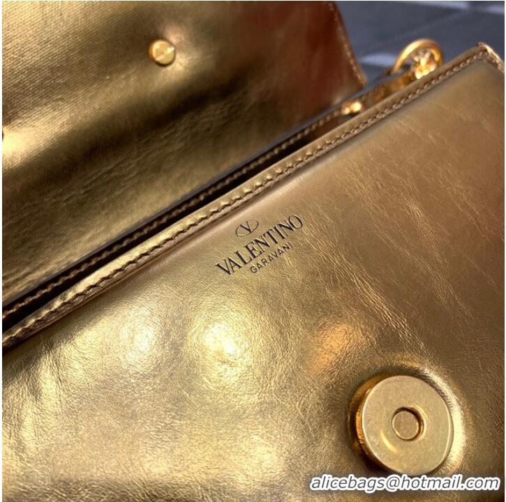 Promotional VALENTINO GARAVANI MINI LOCO Calf leather Shoulder Bag 1W2B0K gold