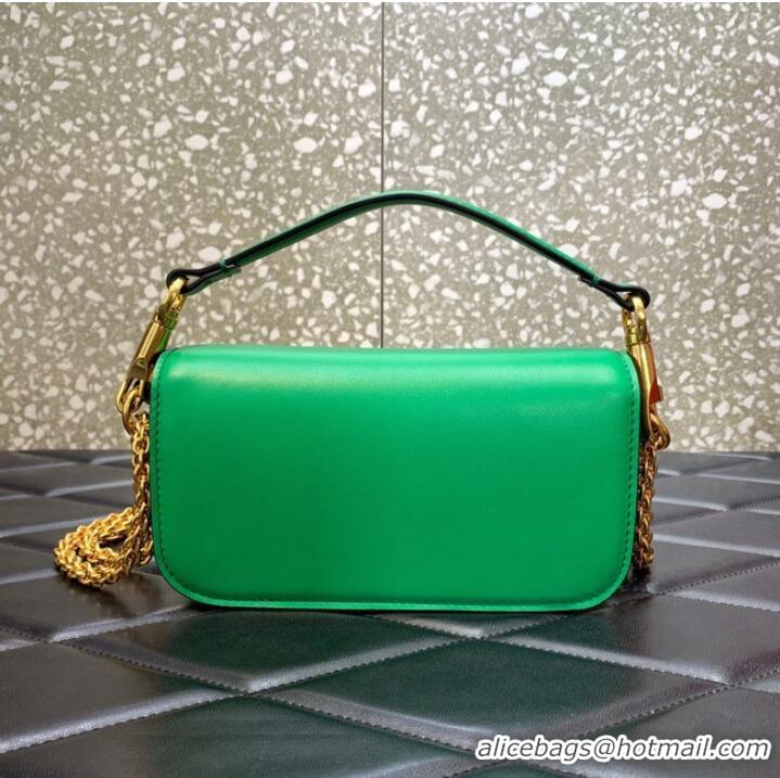 Well Crafted VALENTINO GARAVANI MINI LOCO Calf leather Shoulder Bag 1W2B0K green