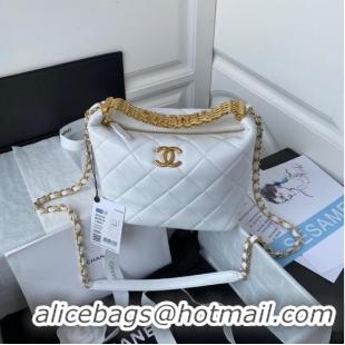 Top Quality Chanel lambskin Shoulder Bag AS3242 white