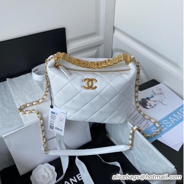 Top Quality Chanel lambskin Shoulder Bag AS3242 white