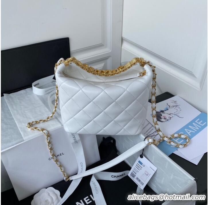 Top Quality Chanel lambskin Shoulder Bag AS3242 white