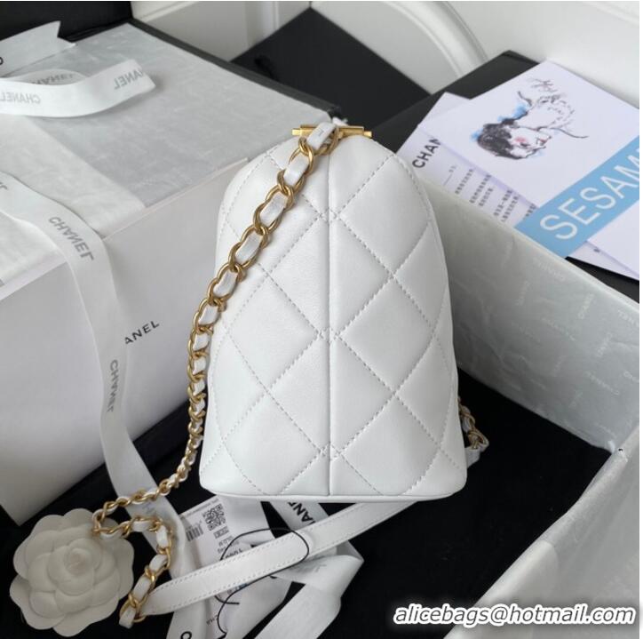 Top Quality Chanel lambskin Shoulder Bag AS3242 white