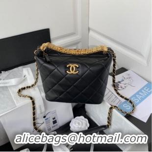 Good Product Chanel lambskin Shoulder Bag AS3242 black