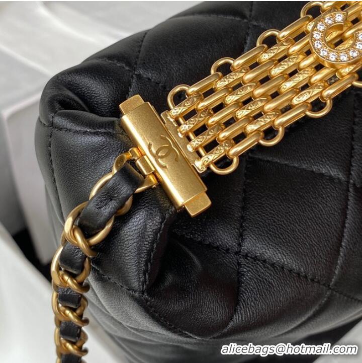 Good Product Chanel lambskin Shoulder Bag AS3242 black