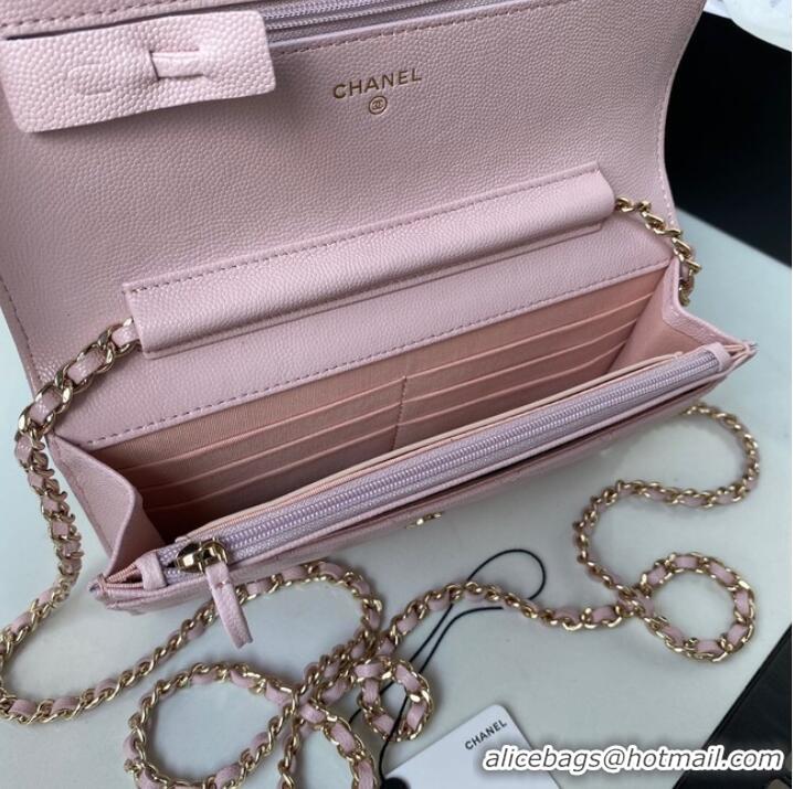 Grade Cheap Chanel Grained Calfskin small Shoulder Bag AP33814 pink