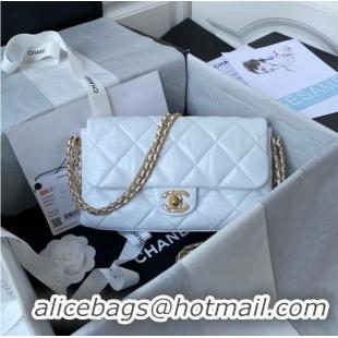 Famous Brand Chanel lambskin Shoulder Bag AS2563 white