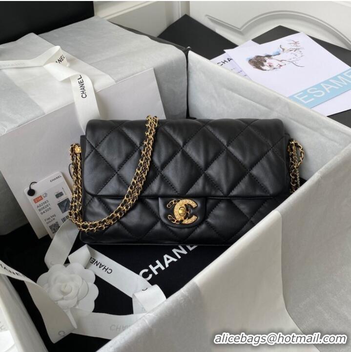 Pretty Style Chanel lambskin Shoulder Bag AS2563 black